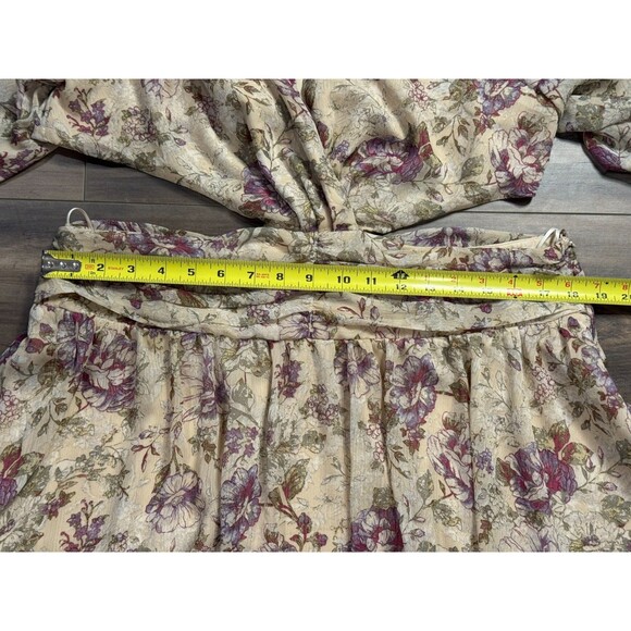 NWT Rosevelvet side cut out floral flowy long sleeve dress 1X - Picture 8 of 9